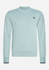 Fred Perry Truien  Crew neck sweatshirt - silver blue 