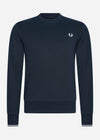 Fred Perry Truien  Crew neck sweatshirt - navy 