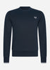 Fred Perry Truien  Crew neck sweatshirt - navy 