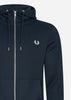 Fred Perry Vesten  Hooded zip-through sweatshirt - navy 