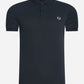 Fred Perry Polo's  Taped sleeve polo shirt - black 