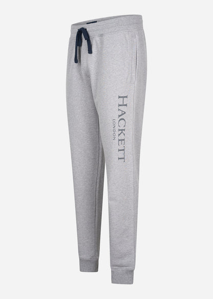 Hackett London Broeken  Terry logo joggers - light grey marl 