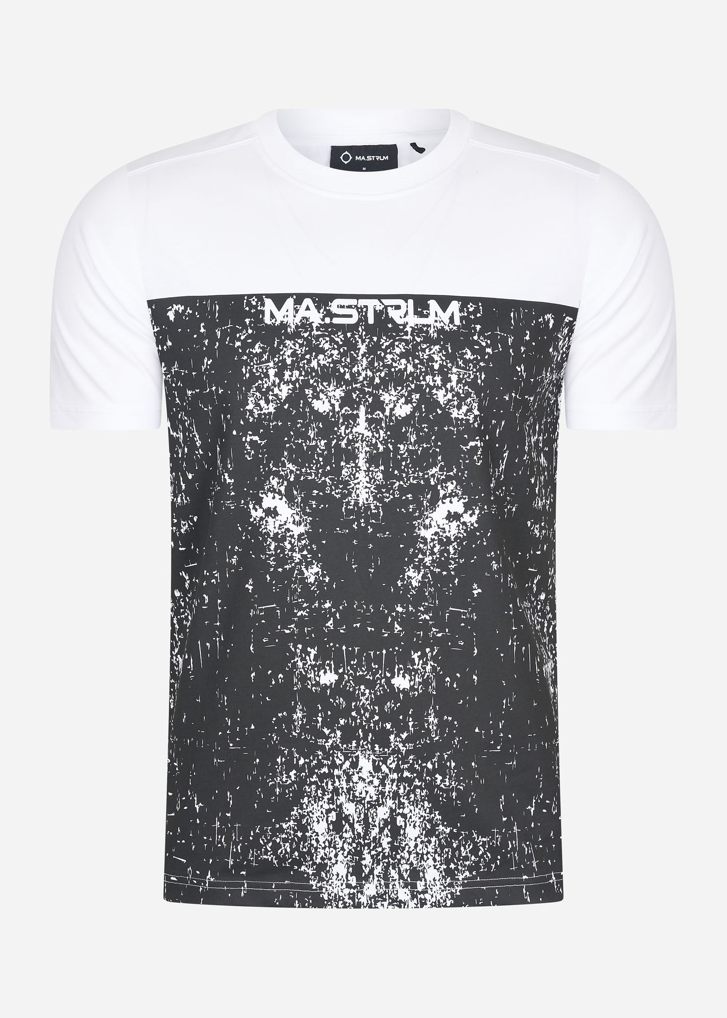 MA.Strum T-shirts  Half body print tee - optic white 