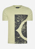 MA.Strum T-shirts  Stencil block print tee - tea 