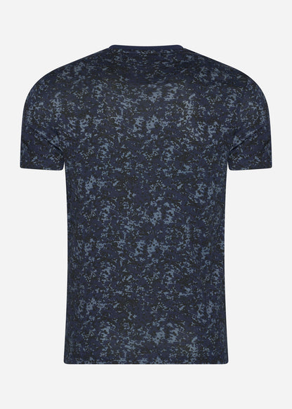 Lyle & Scott T-shirts  Earth print t-shirt - dark navy 