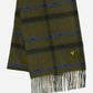 Lyle & Scott Sjaals  Tartan lambswool scarf - slate blue 
