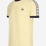 Fred Perry T-shirts  Taped ringer t-shirt - lemon sorbet 
