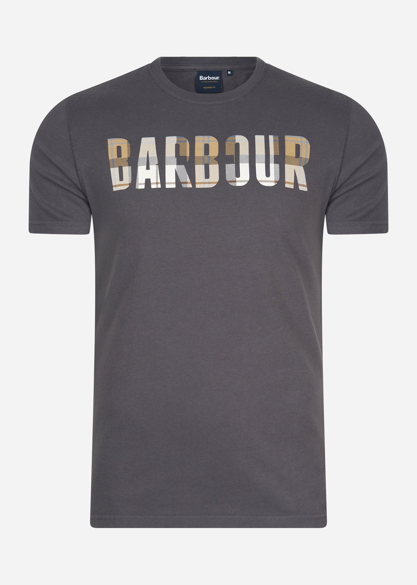 Barbour T-shirts  Thurso tee - asphalt amble 