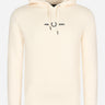 Fred Perry Hoodies  Embroidered hooded sweatshirt - ecru 