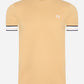 Fred Perry T-shirts  Tramline tipped pique t-shirt - desert 