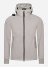 MA.Strum Jassen  Softshell full zip hooded jacket - quicksilver 