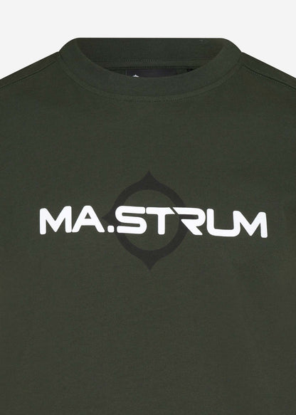 MA.Strum T-shirts  SS logo print tee - oil slick 