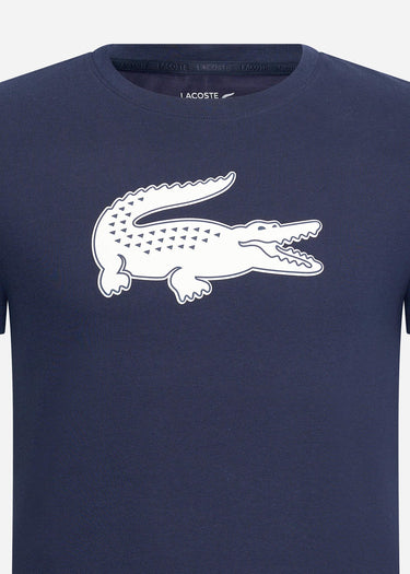 Lacoste T-shirts Lacoste logo t-shirt - navy blue white
