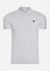 Lyle & Scott Polo's  Plain polo shirt - light grey marl 