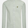 Lyle & Scott Overhemden  Slim fit gingham shirt - fern green white 