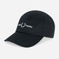 Fred Perry Petten  Graphic branded twill cap - black 