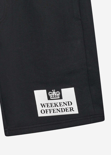 Weekend Offender Korte Broeken Action sweatshort - black