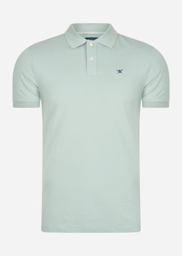 Hackett London Polo's  Cotton pique polo shirt - duck egg 