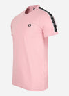 Fred Perry T-shirts  Contrast tape ringer t-shirt - chalky pink black 