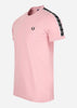 Fred Perry T-shirts  Contrast tape ringer t-shirt - chalky pink black 