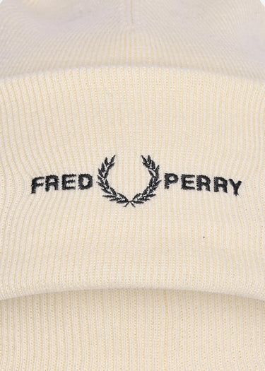Fred Perry Mutsen  Graphic beanie - ecru 