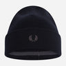 Fred Perry Mutsen  Merino wool beanie - black gunmetal 