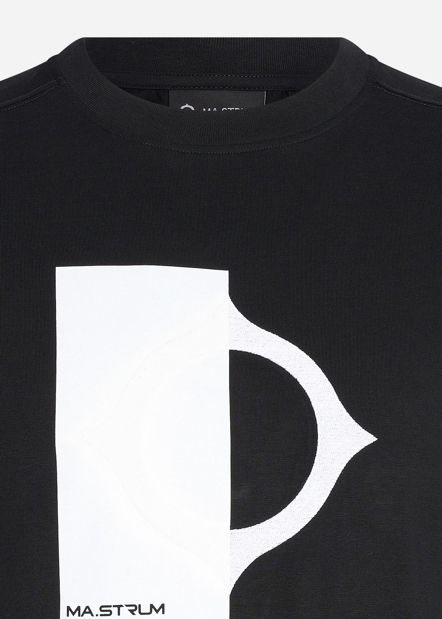 MA.Strum T-shirts  Block print logo tee - jet black 