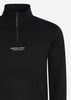 Marshall Artist Truien  Siren 1/4 zip sweat - black 