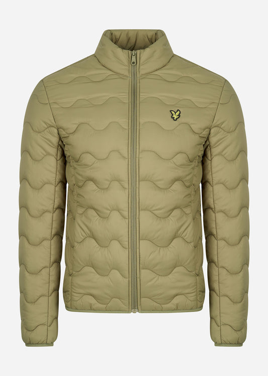 Lyle & Scott Jassen  Crest quilted jacket - seaweed 