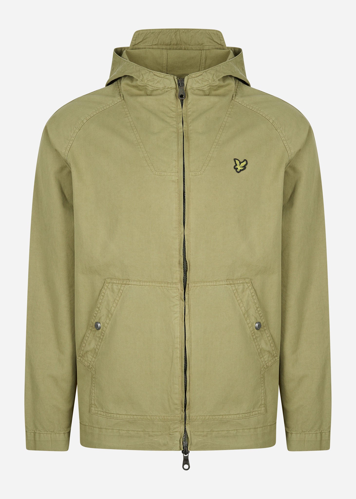 Lyle & Scott Jassen  Garment dyed zip through jacket - seaweed 