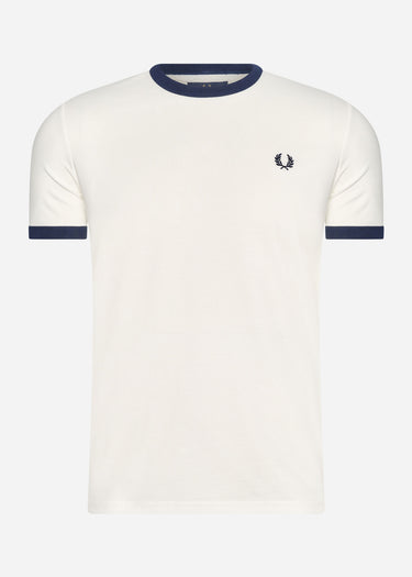 Fred Perry T-shirts  Taped ringer t-shirt - snow white 