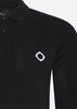 MA.Strum Longsleeve Polo's  LS pique polo - jet black 