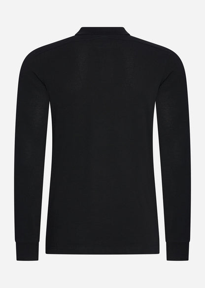 MA.Strum Longsleeve Polo's  LS pique polo - jet black 