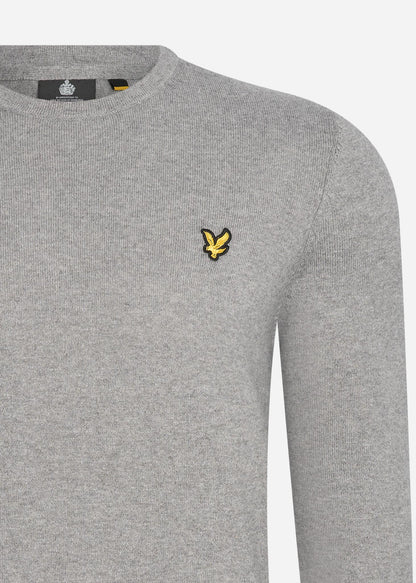 Lyle & Scott Truien  Merino crew jumper - mid grey marl 