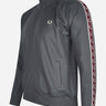 Fred Perry Vesten Seasonal taped track jacket - gunmetal oxblood