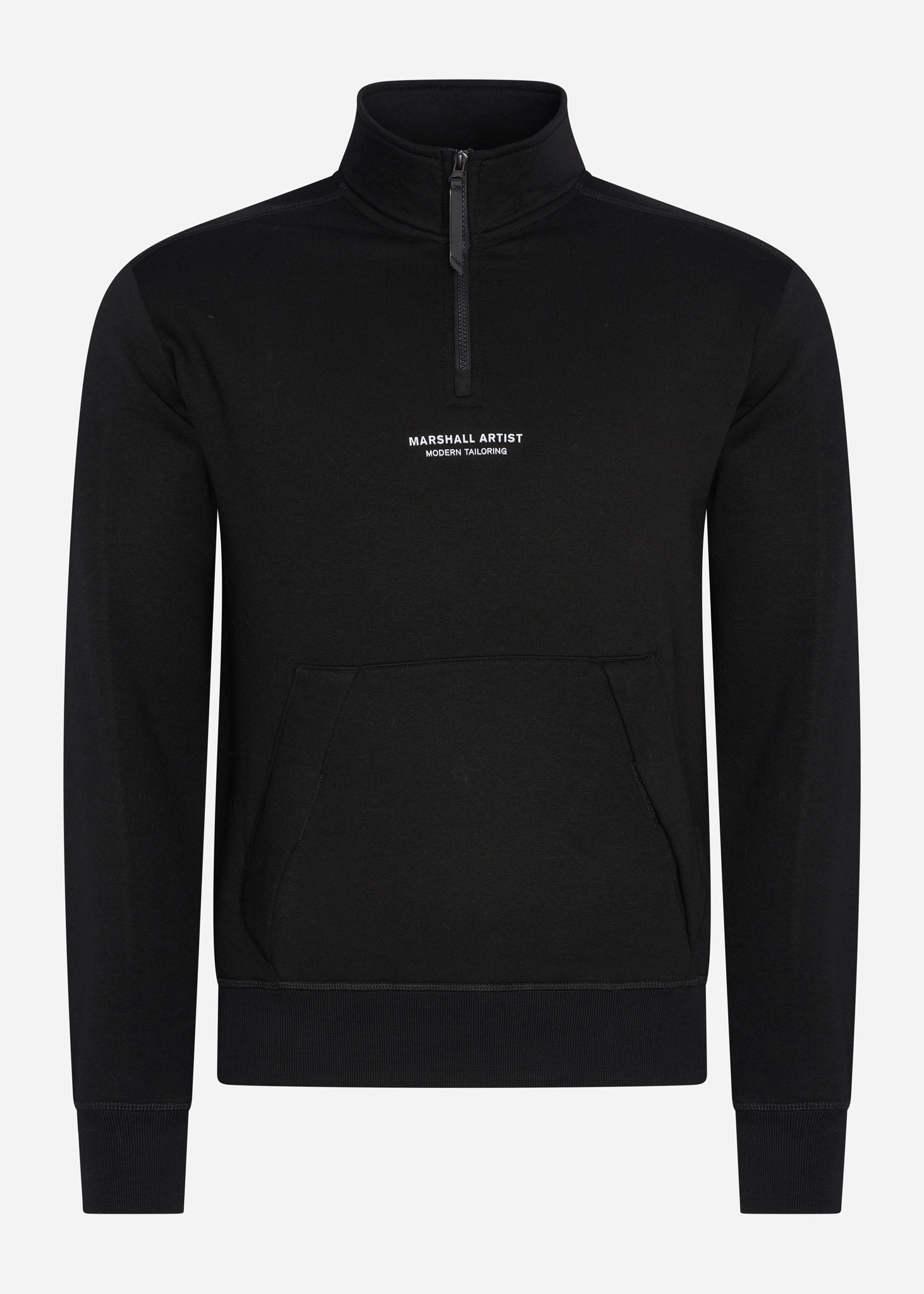 Marshall Artist Truien  Siren 1/4 zip sweat - black 