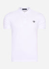 Fred Perry Polo's  Plain Fred Perry polo shirt - white 