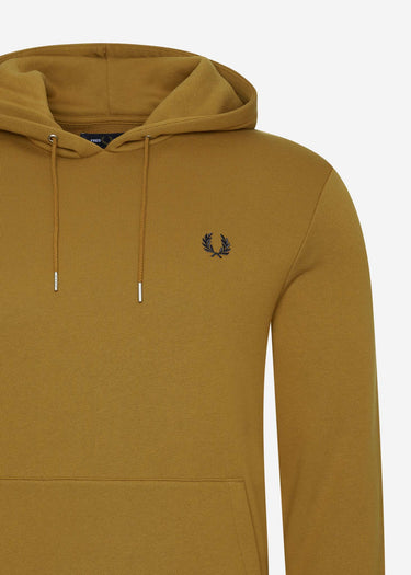 Fred Perry Hoodies  Tipped hooded sweatshirt - dark caramel 