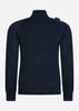 MA.Strum Truien  Quarter zip knit - ink navy 