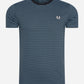 Fred Perry T-shirts  Two colour stripe t-shirt - ash blue 