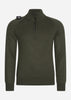 MA.Strum Truien  Quarter zip knit - oil slick 