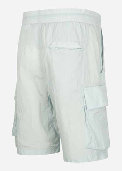 Marshall Artist Korte Broeken  Krinkle nylon cargo short - dolphin grey 