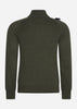 MA.Strum Truien  Quarter zip knit - oil slick 