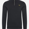 Fred Perry Truien  Half zip sweatshirt - black 