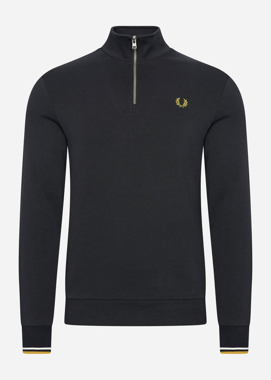 Fred Perry Truien  Half zip sweatshirt - black 