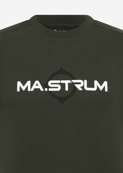 MA.Strum T-shirts  SS logo print tee - oil slick 