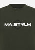 MA.Strum T-shirts  SS logo print tee - oil slick 