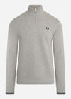 Fred Perry Truien  Half zip sweatshirt - steel marl 