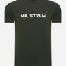 MA.Strum T-shirts  SS logo print tee - oil slick 