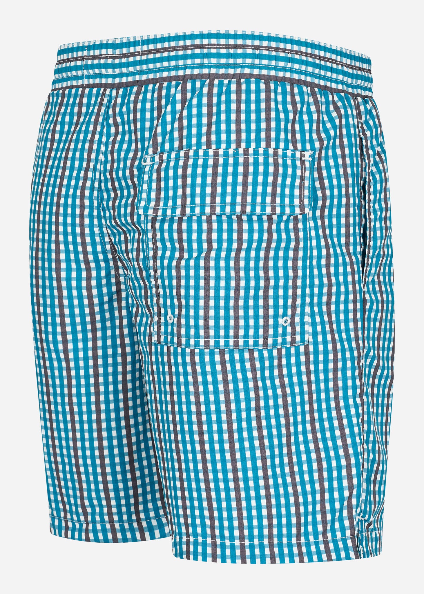 Lyle & Scott Zwembroeken  Gingham swim shorts - barrack blue 